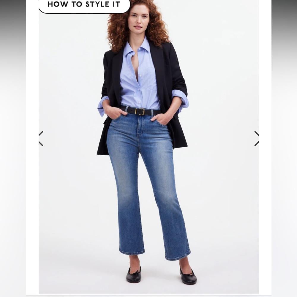 Madewell Curvy Kickout Crop