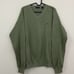 green ribbed y2k knit sweater