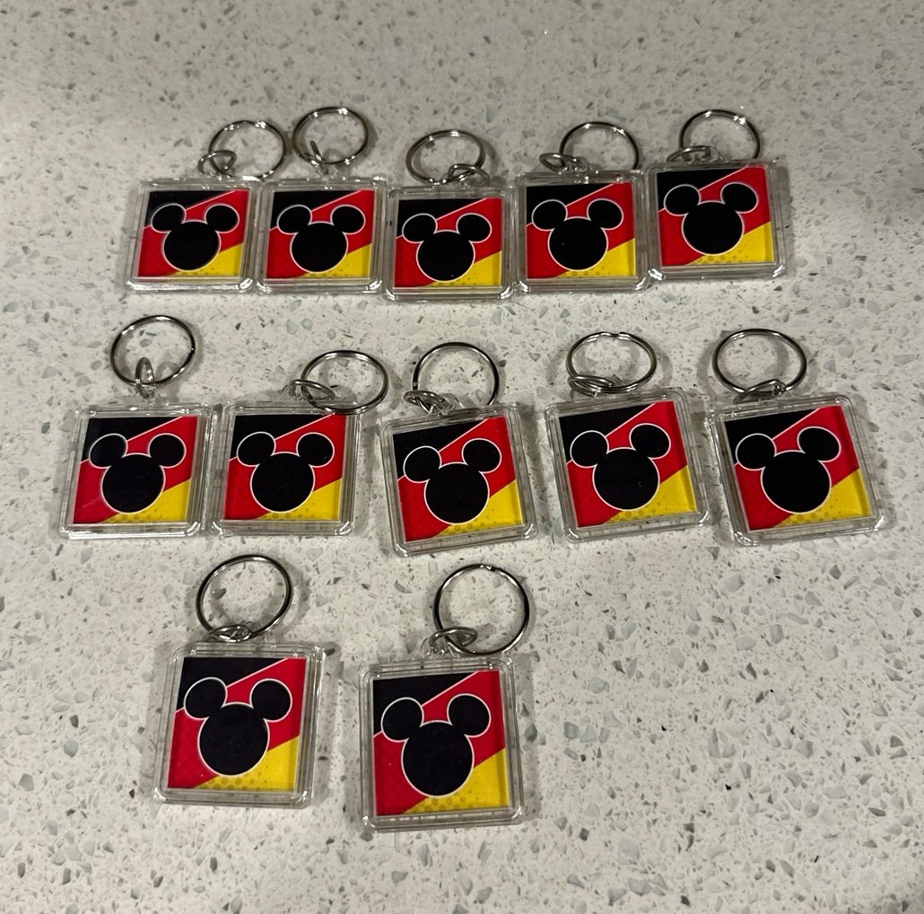 Official Disney Fan Club Key Chains Mickey Mouse D23 Anniversary bundle