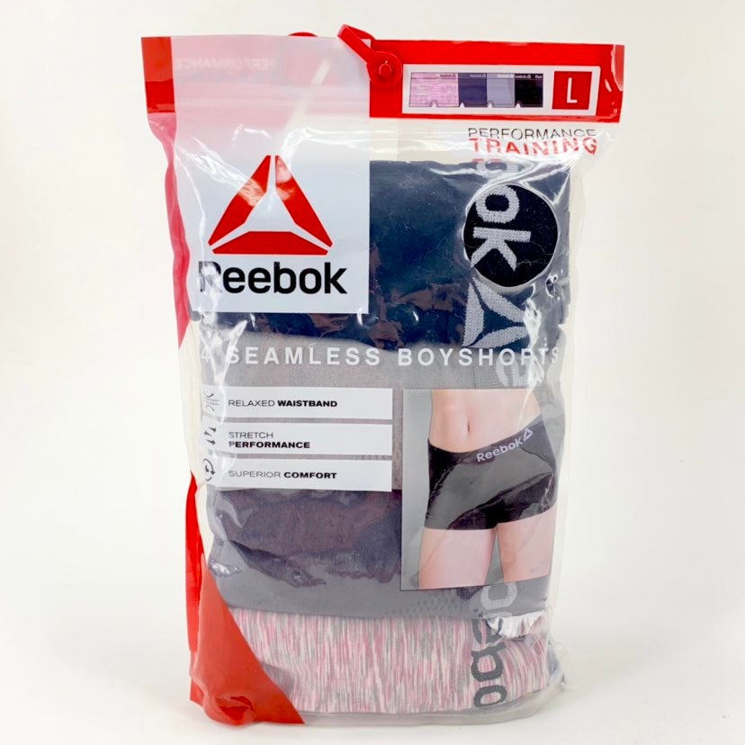 REEBOK 3-Pack Seamless Boyshorts Panty Set REEBOK 3-Pack Seamless Boyshorts Panty Set