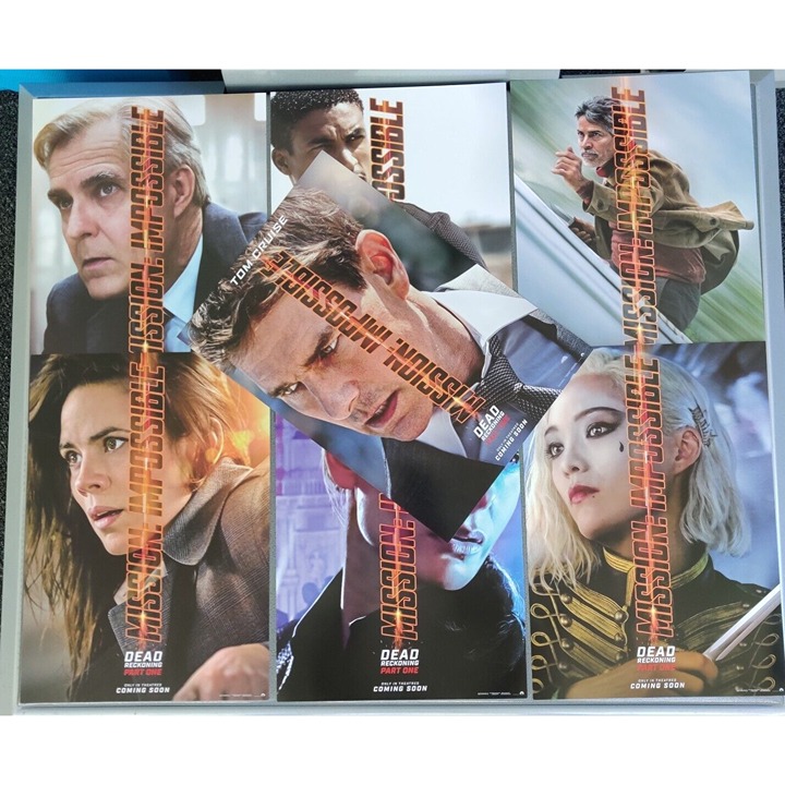 Mission Impossible Theater Collector Posters Of The Cast Set Of (7) 16.5x11.75