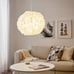 Ikea VINDKAST Decorative Ceiling Pendant Textile Lamp White 20 - NEW