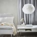 Ikea VINDKAST Decorative Ceiling Pendant Textile Lamp White 20 - NEW