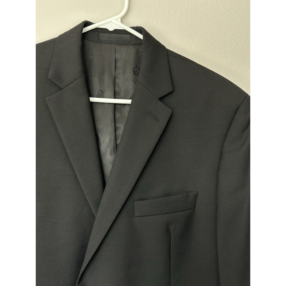 Lauren Ralph Lauren Black Label Blazer 42 S Black Wool Blend