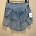 MOTHER The Ruffle Mini Raw Edge Skirt - Action Shot Size 29