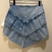 MOTHER The Ruffle Mini Raw Edge Skirt - Action Shot Size 29