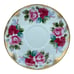 Vtg Japan Handpainted Gold Gilt Cabbage Rose Garland Demitasse Tea Cup Saucer