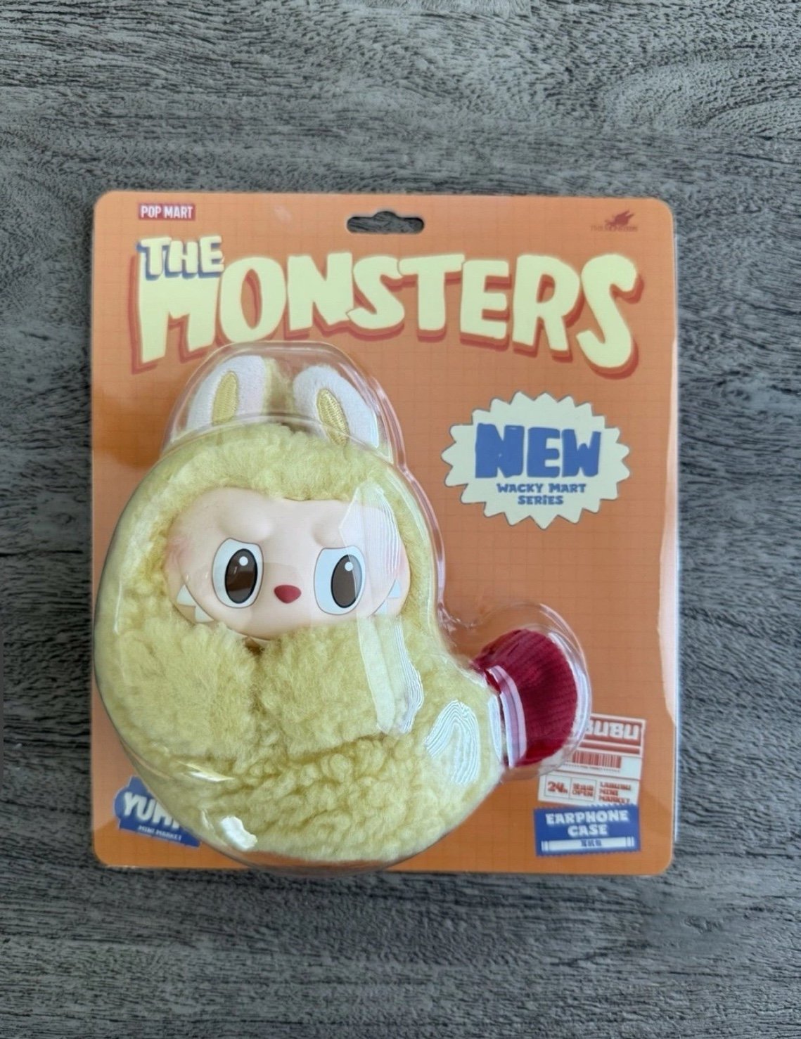 Labubu The Monsters - Wacky Mart - Shrimp Earbud case - AUTHENTIC