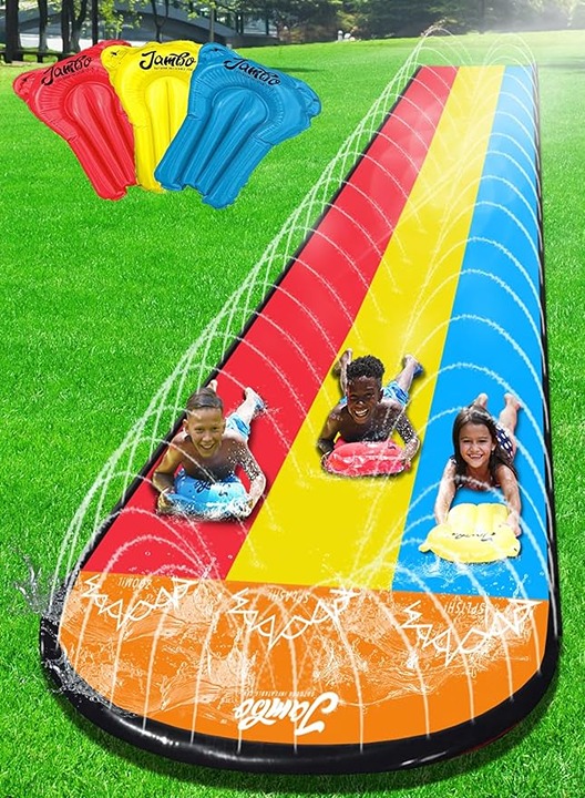 XL Premium Slip Splash and Slide with 3 Bodyboards