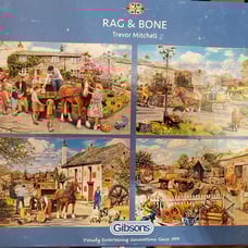 Gibsons Rag & Bone 4 X 500 Pieces Jigsaw Puzzle: New