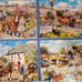 Gibsons Rag & Bone 4 X 500 Pieces Jigsaw Puzzle: New