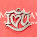 JAMES AVERY charm retired sterling silver 925 I love you j57