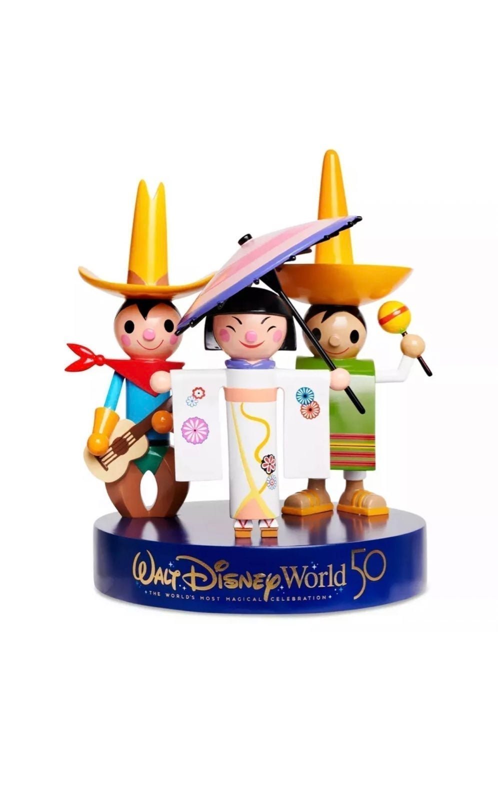 WDW 50th Anniversary Its A Small World Musical Disney Figure Figurine New in Box