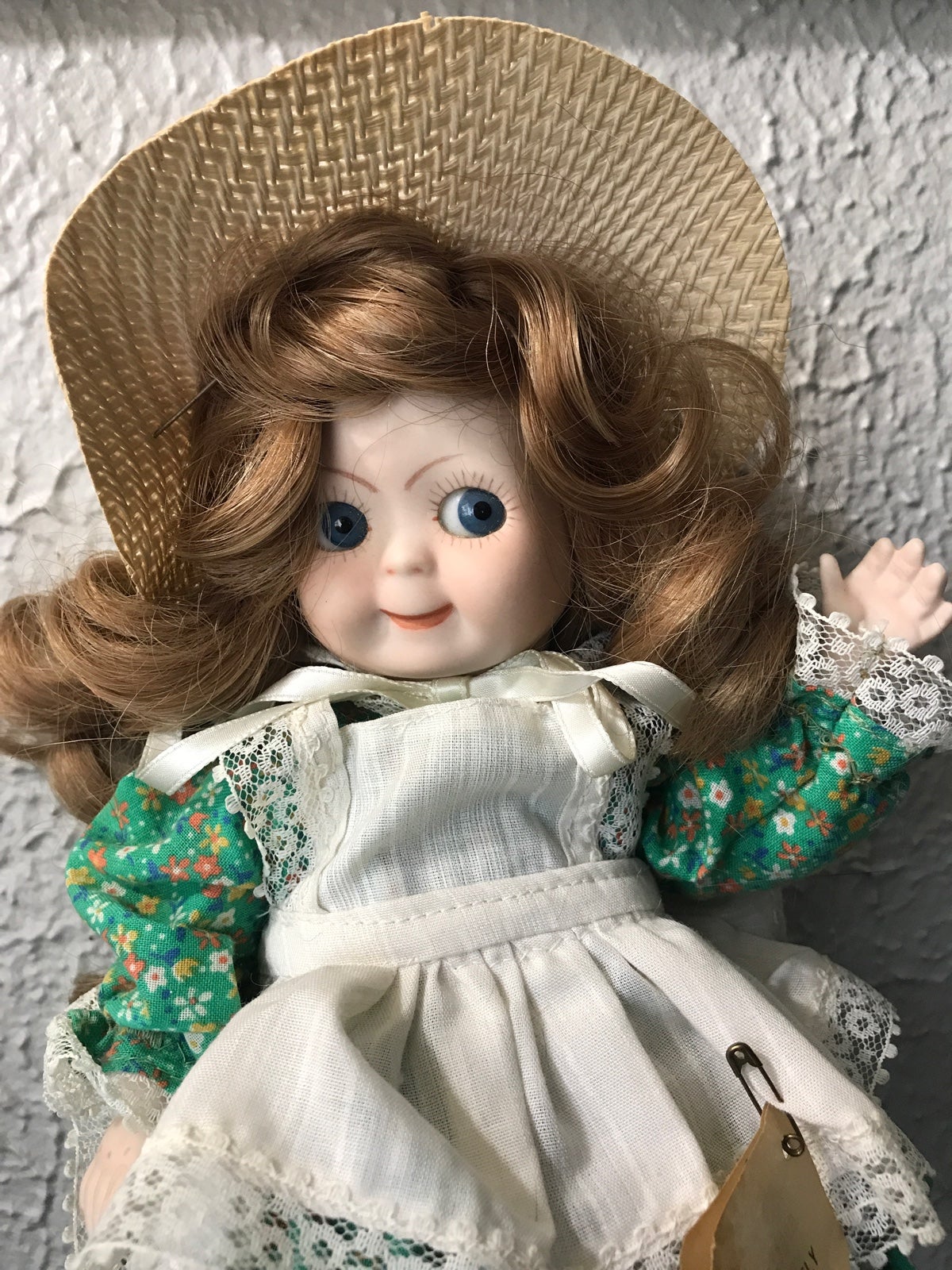 Glass Eyed Googly Eye J.D.K Reproduction Doll De Fillon 70s 80s