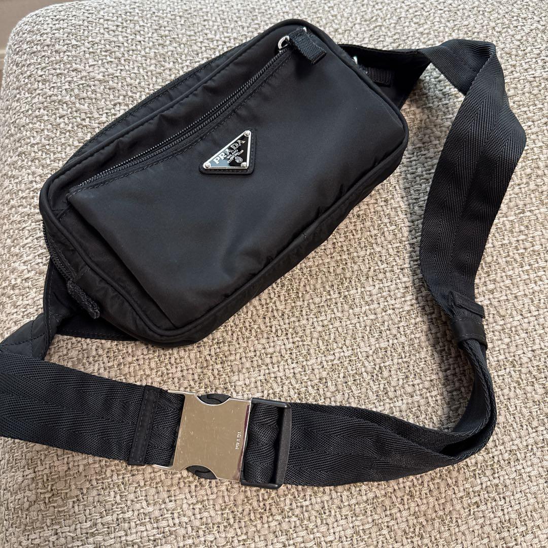 PRADA TESSUTO MONTAGN NERO Body/Waist Bag