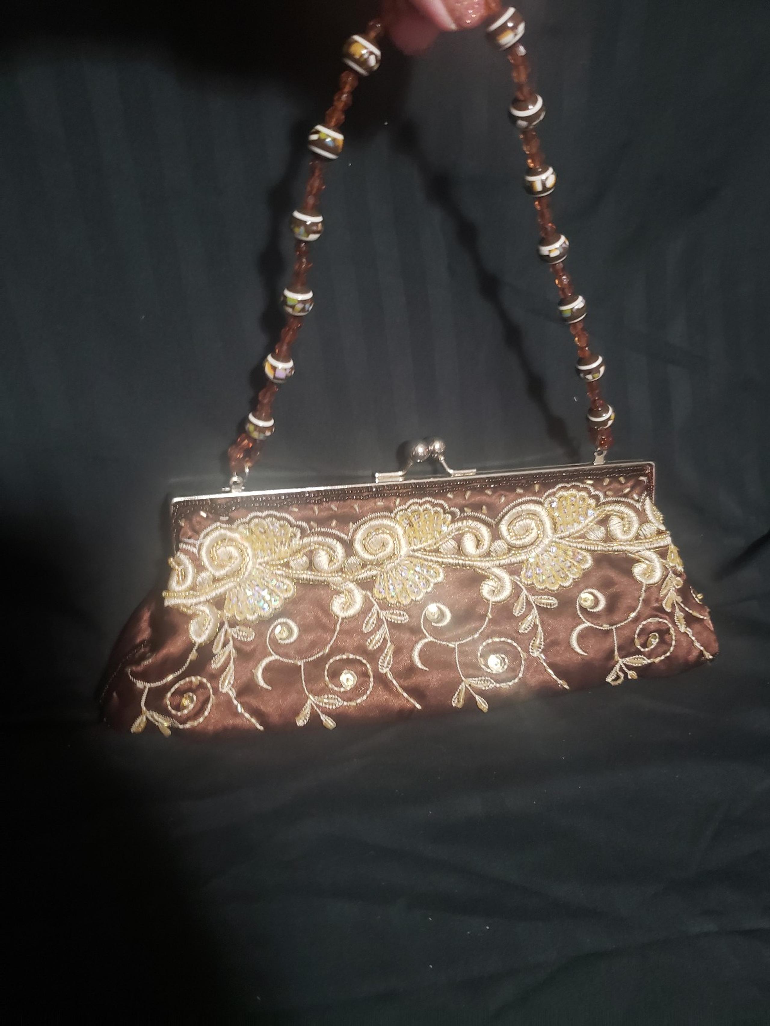 Vintage Chateau Classic Beaded Evening Clutch