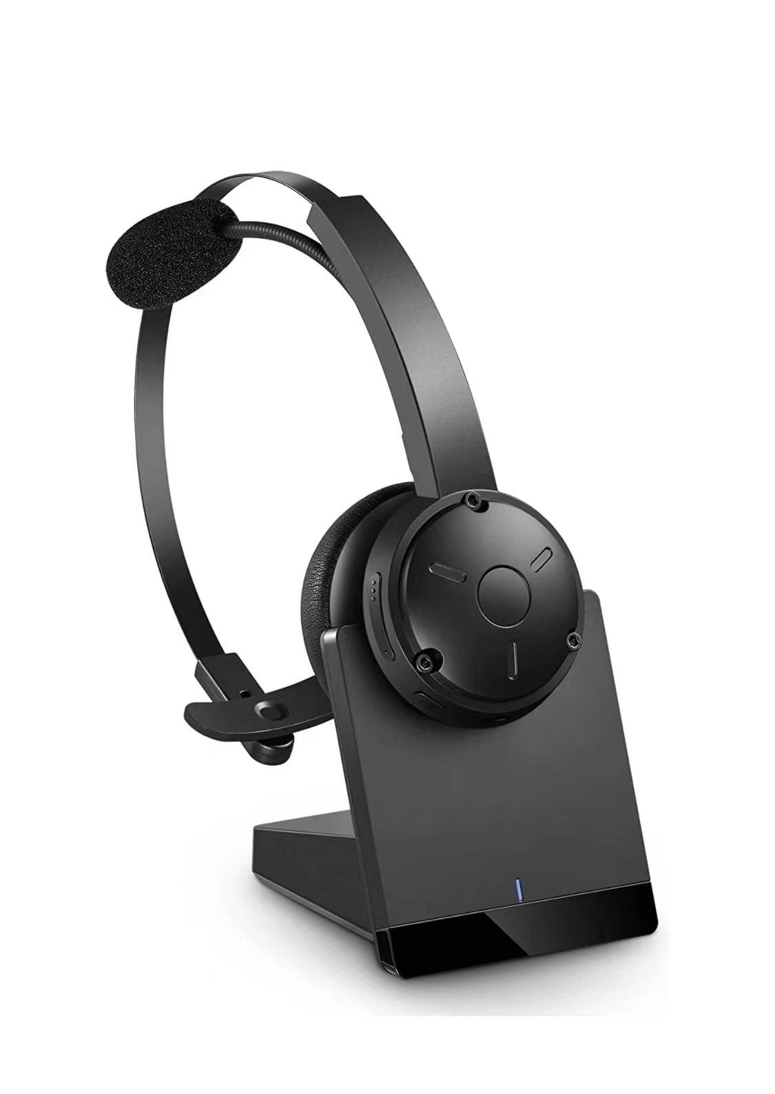 Trucker Bluetooth Headset with Microphone Noise Canceling Wireless On Ear Headph