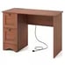 Vintage Computer Desk Home Office Study Table Spacious Workstation w/ 3 Drawers