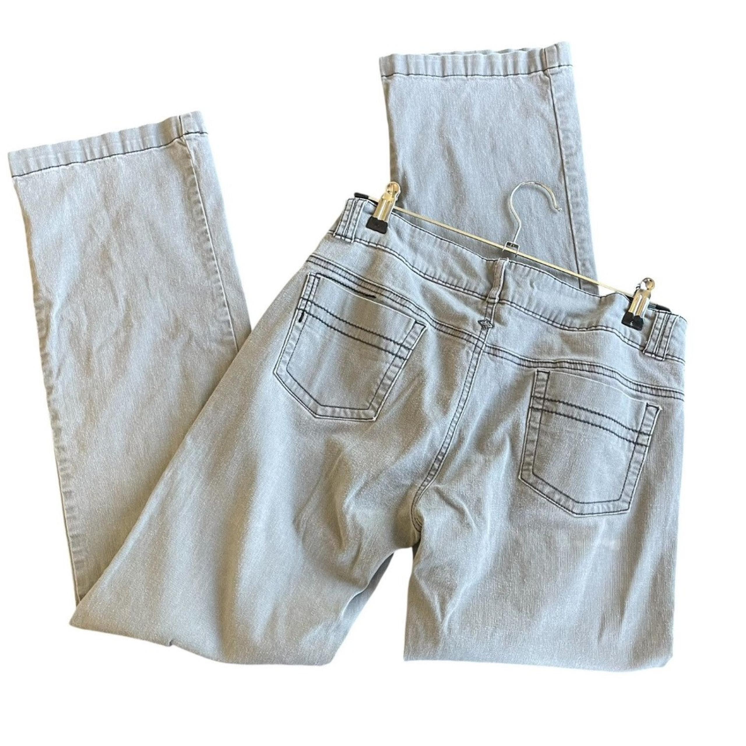 PrAna Women's Grey Stretch Low Rise Bootcut Size 8 Pants Casual