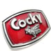 Funny Cocky Rooster Belt Buckle Red
