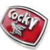Funny Cocky Rooster Belt Buckle Red