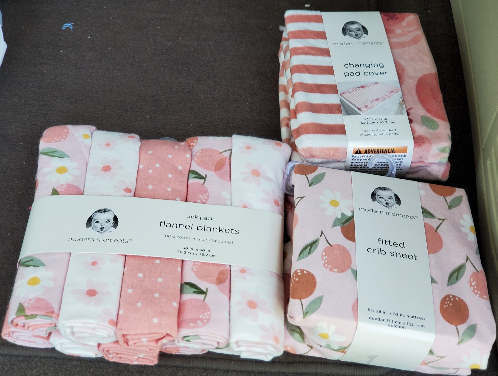 Gerber Baby Girls Bedding Bundle New