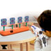Orange moving target set toy