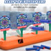 Orange moving target set toy