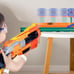 Orange moving target set toy