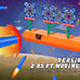 Orange moving target set toy