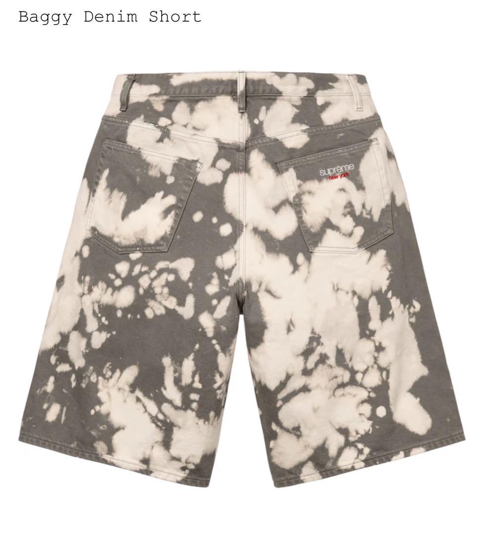 Supreme Baggy Denim Short Bleached