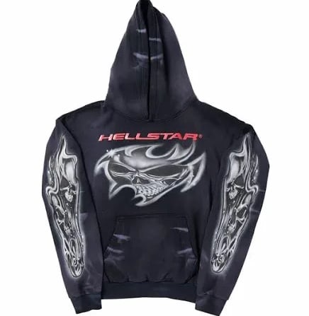 Hellstar Airbrushed Skull Hoodie