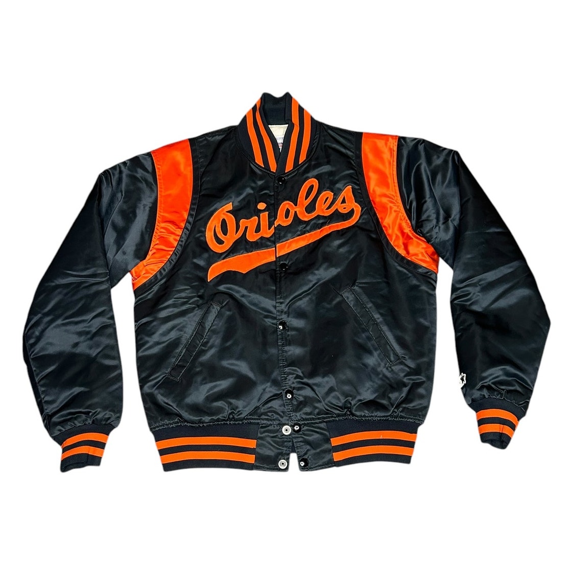 Vintage 90s Starter Baltimore Orioles Satin Bomber Jacket