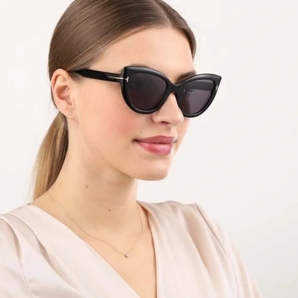 TOM FORD Anya 51MM Cat-Eye black Sunglasses
