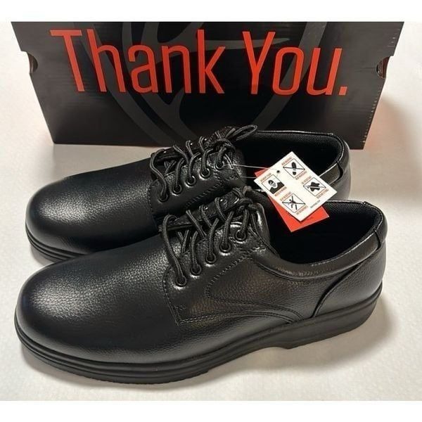 Black Work Shoes Mens 12 Deer Stags Memory Foam