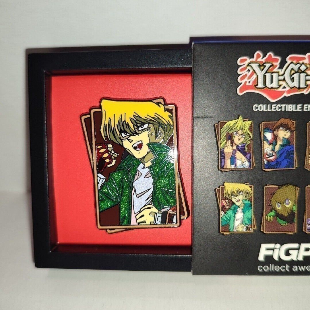 Yugioh Joey Wheeler Glitter Enamel Pin FigPin Mini Official Konami Collectible