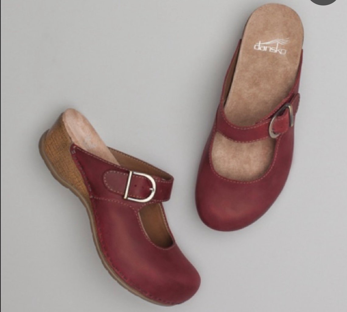 Dansko Martina Leather Mule Clogs