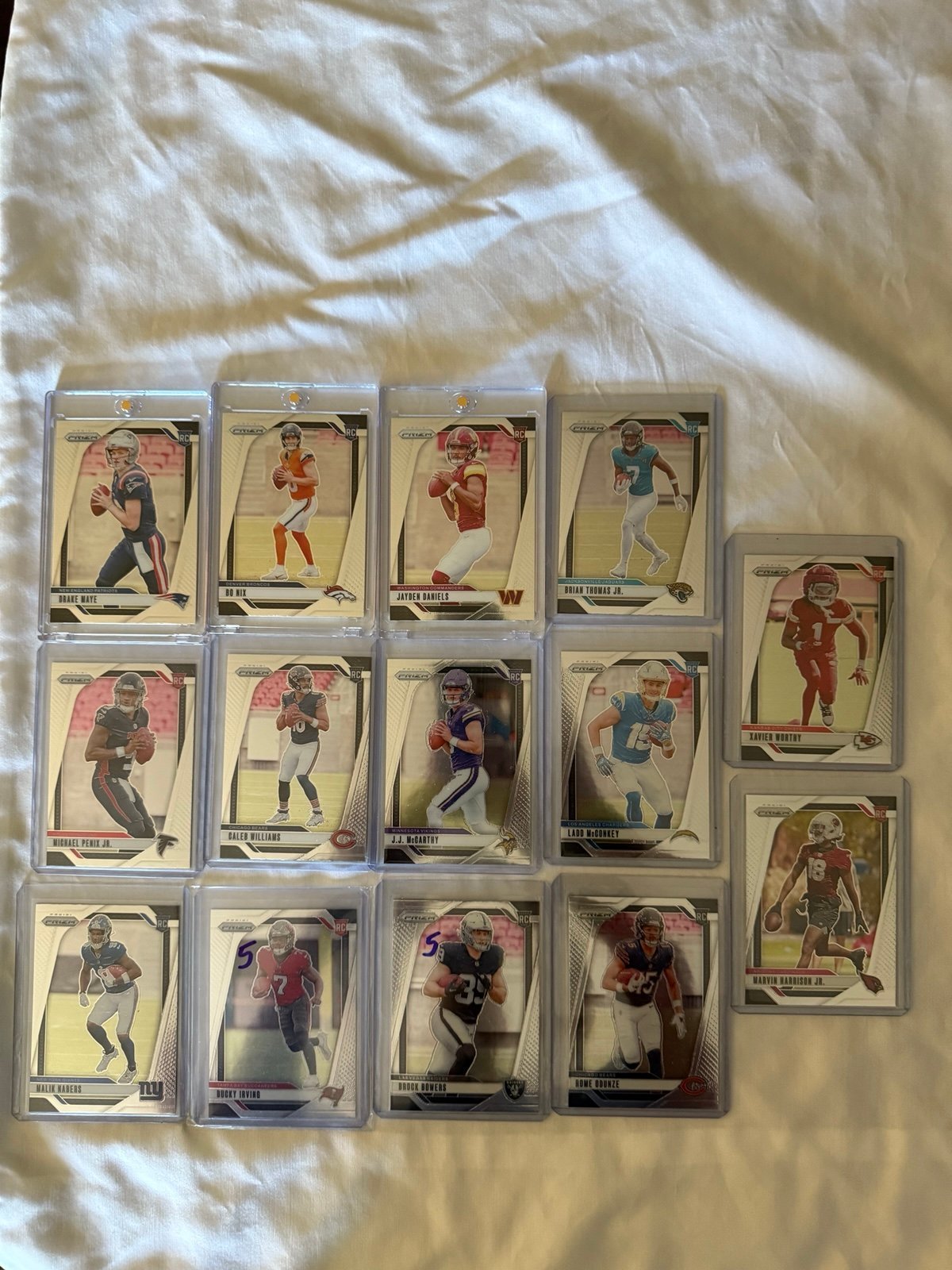 2024 prizm nfl rookie lot Daniels Nix Maye