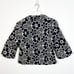 Lafayette 148 New York Size 12 Embroidered Floral Eyelet Blazer 3/4 Sleeve Blue