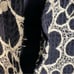 Lafayette 148 New York Size 12 Embroidered Floral Eyelet Blazer 3/4 Sleeve Blue