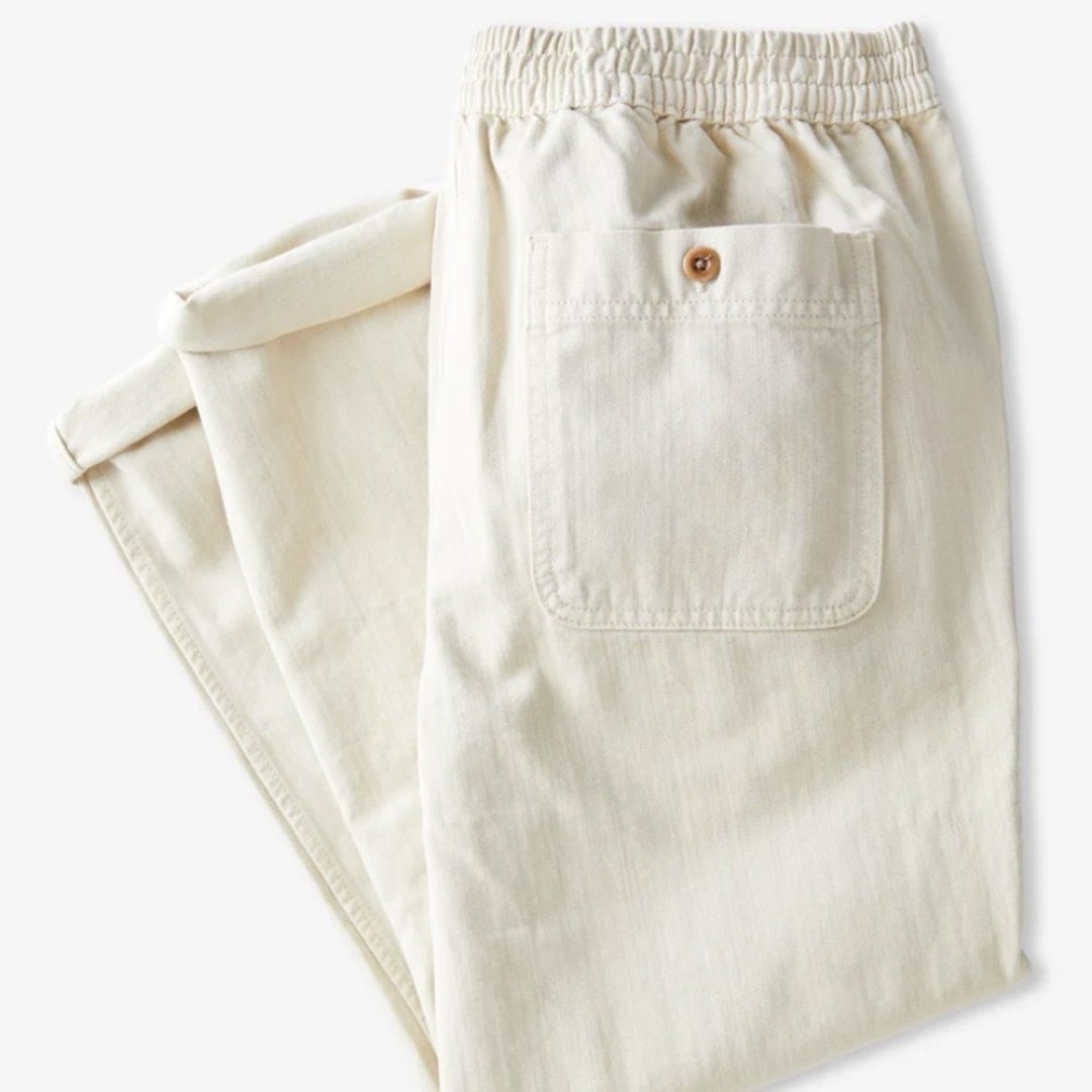 Outerknown Organic Cotton Beach Jeans Chino Straight Leg Size XL