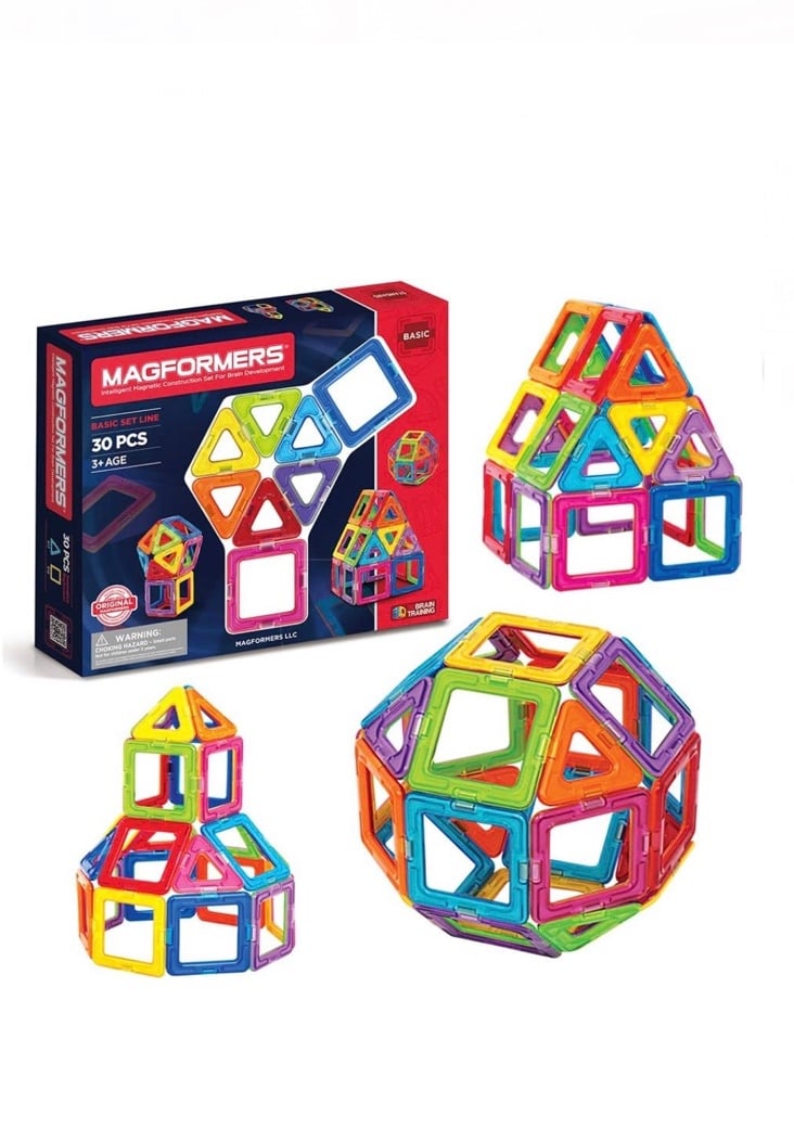 30 piece Magformers Magnetic Building Blocks