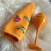 Limited Edition Veuve Clicquot Yellow Label Champagne NYC patched cozy & goblet