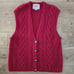 Vintage Handmade 100%Wool Vest Sz M