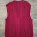 Vintage Handmade 100%Wool Vest Sz M