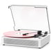Vintage-Looking Bluetooth Vinyl Record Player w/ Built-in Speaker, White, NIB