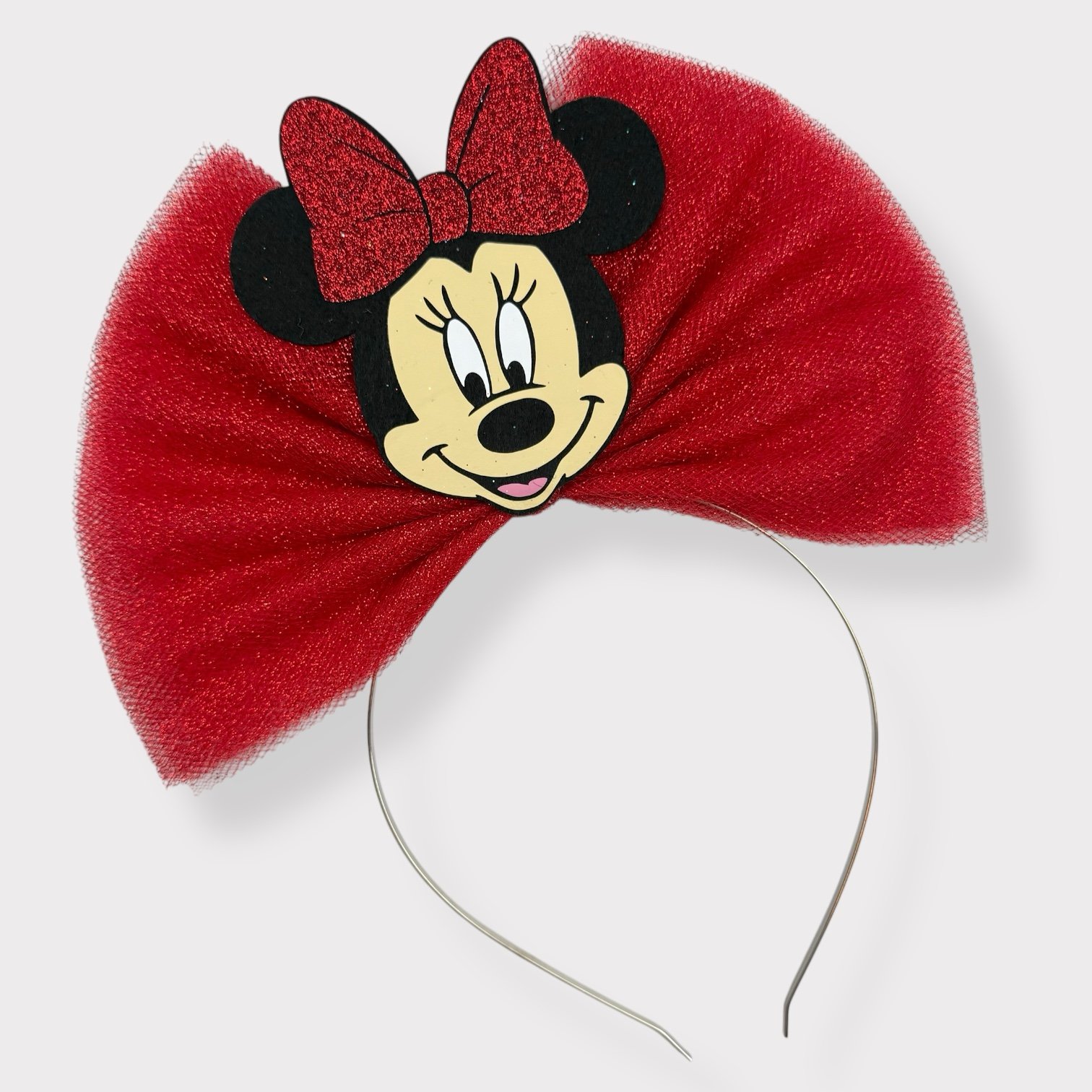 A Proper Princess headband: Red Minnie tulle bow headband NWOT Disney ears