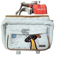 RARE LIMITED EDITION SPRAYGROUND ALIEN RICH CROSSBODY NWT MINOR DEFECT