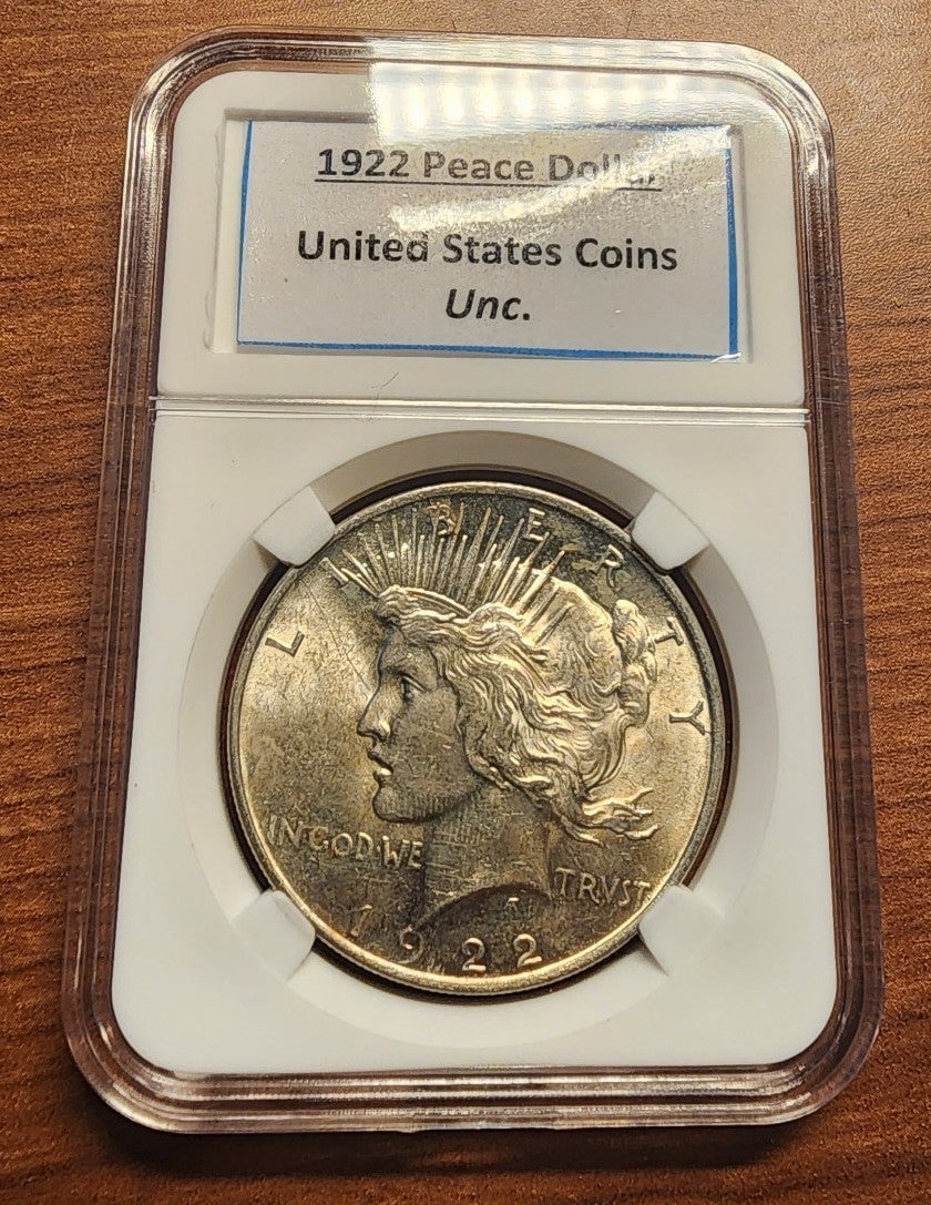 1922 Silver Peace Dollar Unc.