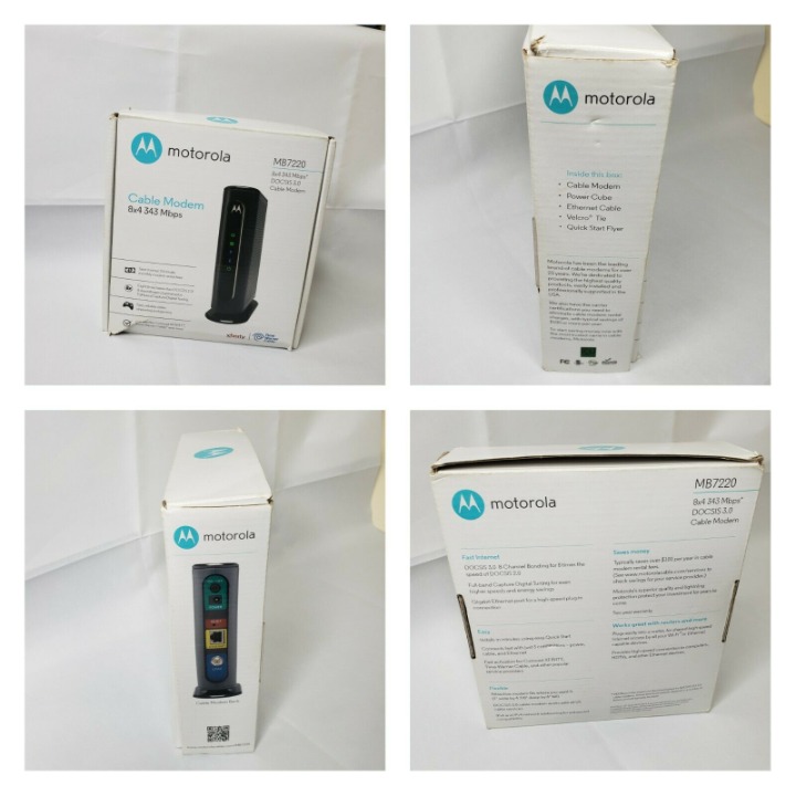 Motorola 8x4 343 Mbps DOCSIS Modem